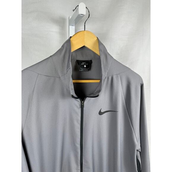 Nike Dri-Fit Long Sleeve Full Zip Jacket Windbreaker Men's Size Large Gr… - Picture 4 of 7